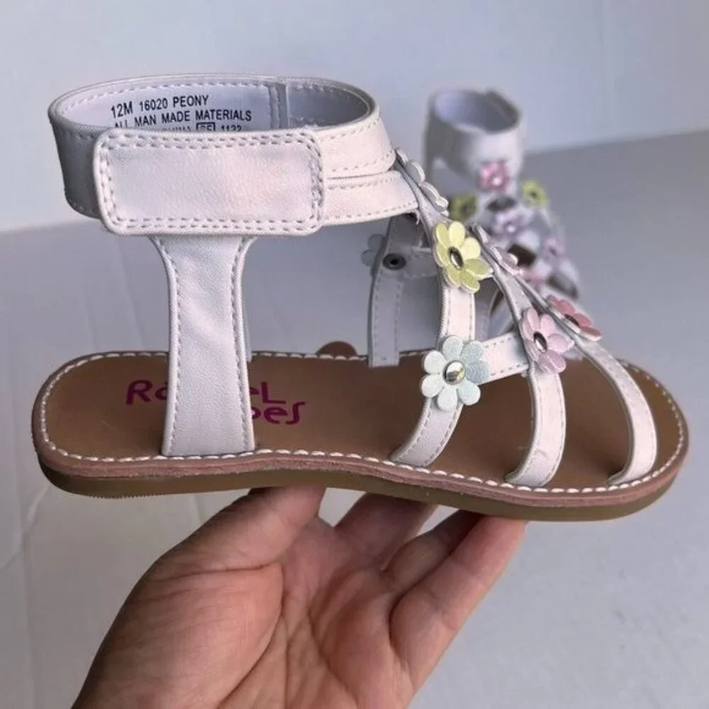 Rachel Shoes peony‎ white floral sandals